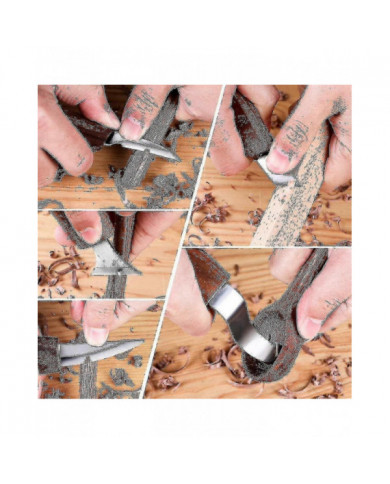 10pcs Acier au carbone Outils de sculpture sur bois Ensemble d’outils de sculpture en bois avec couteau à crochet [...]