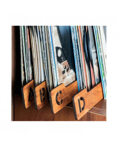 Séparateurs de disques vinyles, 26 séparateurs de stockage de disques vinyles alphabétiques A-Z