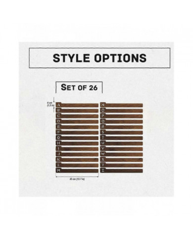 Séparateurs de disques vinyles, 26 séparateurs de stockage de disques vinyles alphabétiques A-Z