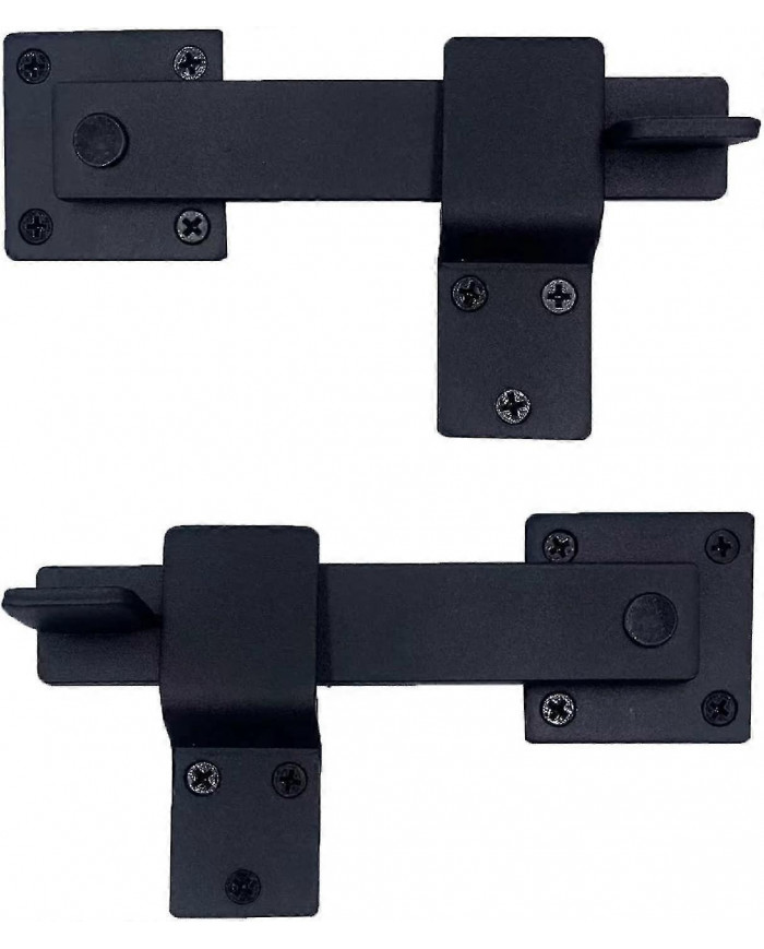 1 Pcs Heavy Duty 5.5 « Verrou de porte en fer forgé, Serrure à loquet à bascule en métal massif pour porte de [...]