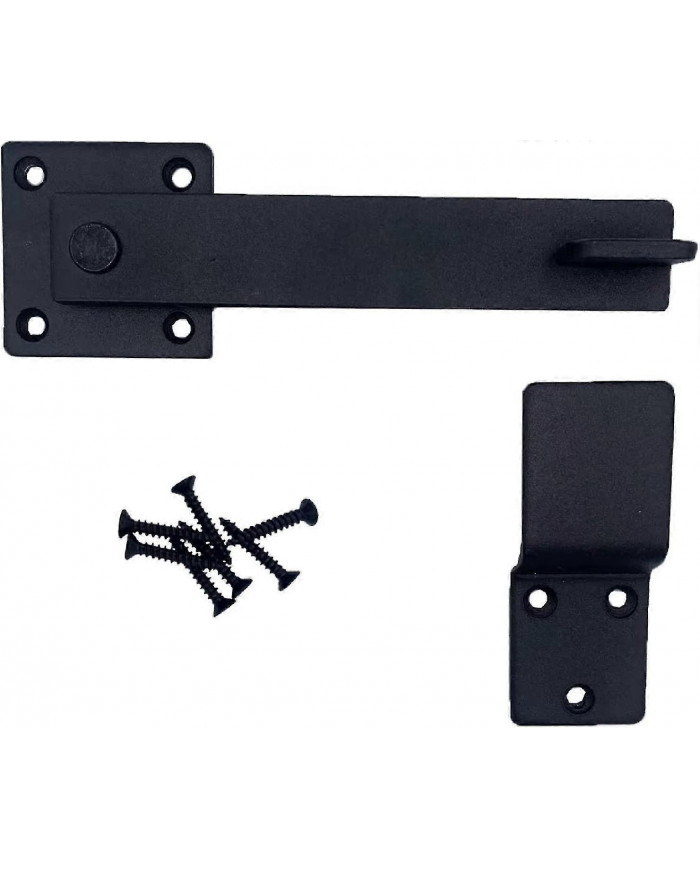 1 Pcs Heavy Duty 5.5 « Verrou de porte en fer forgé, Serrure à loquet à bascule en métal massif pour porte de [...]