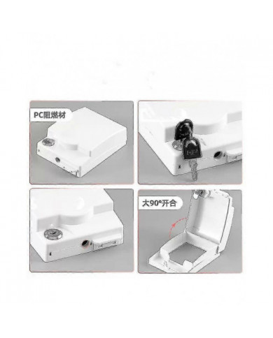 Couvercle de protection de prise Anti-électrique pour enfants Sécurité de bébé Anti-enfants Tirez la prise