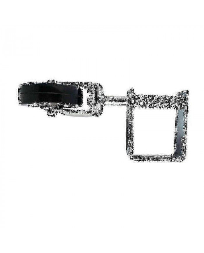 4 Inch Heavy Duty Rubber Mute Spring Loaded Gate Door Wheel Caster Spring Wheel Home Gate Door Roller (1 Pcs, Black)