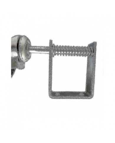 4 Inch Heavy Duty Rubber Mute Spring Loaded Gate Door Wheel Caster Spring Wheel Home Gate Door Roller (1 Pcs, Black)