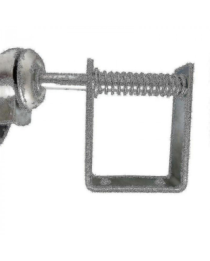 4 Inch Heavy Duty Rubber Mute Spring Loaded Gate Door Wheel Caster Spring Wheel Home Gate Door Roller (1 Pcs, Black)