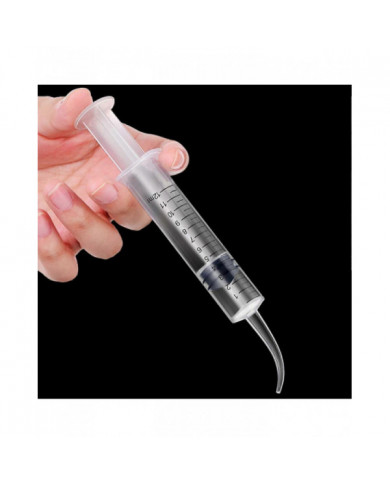 10pcs 12ml Disposable Dental Syringe Transparent Elbow Syringe Teeth Washing Tool Dental Irrigation Liquid [...]