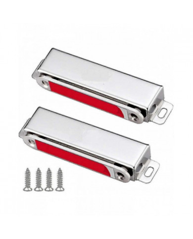 28kg magnétique fort magnétique porte de placard aimant 2 pièces en acier inoxydable magnétique poignées de porte [...]