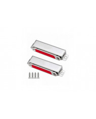 28kg magnétique fort magnétique porte de placard aimant 2 pièces en acier inoxydable magnétique poignées de porte [...]