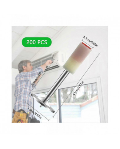 200 PCS Round Steel Nails 7.3mm, Mini Hand Nailer Nailer Accessories, Concrete Wall Fixtures
