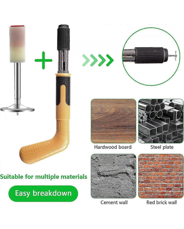 200 PCS Round Steel Nails 7.3mm, Mini Hand Nailer Nailer Accessories, Concrete Wall Fixtures