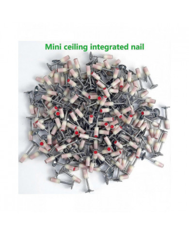 200 PCS Round Steel Nails 7.3mm, Mini Hand Nailer Nailer Accessories, Concrete Wall Fixtures