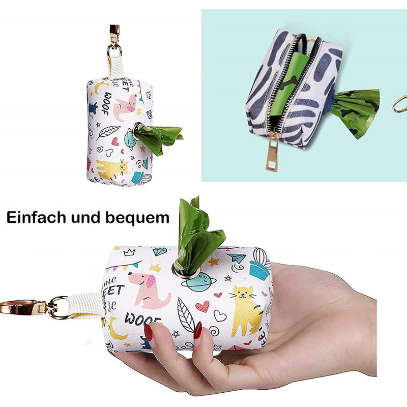 Dog Poop Bag Dispenser Bags 2 Pcs Poop Bag Storage Bag Small Bag Dispenser