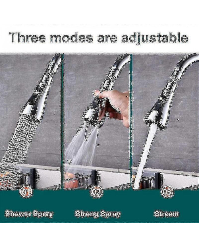 Tête de pulvérisation de robinet d’eau de robinet d’évier de cuisine - Buse de pulvérisateur de remplacement de 360