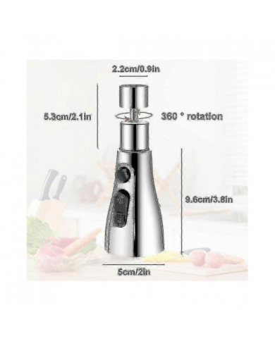 Tête de pulvérisation de robinet d’eau de robinet d’évier de cuisine - Buse de pulvérisateur de remplacement de 360