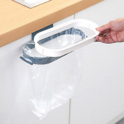 Support de sac à ordures avec support de sac de rangement de casier à couvercle