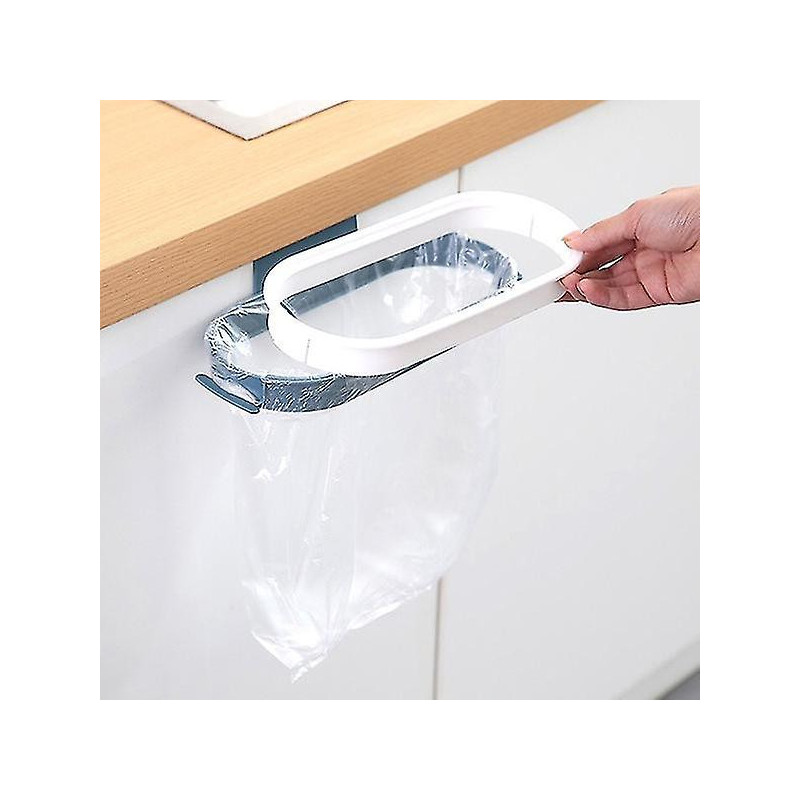 Support de sac à ordures avec support de sac de rangement de casier à couvercle