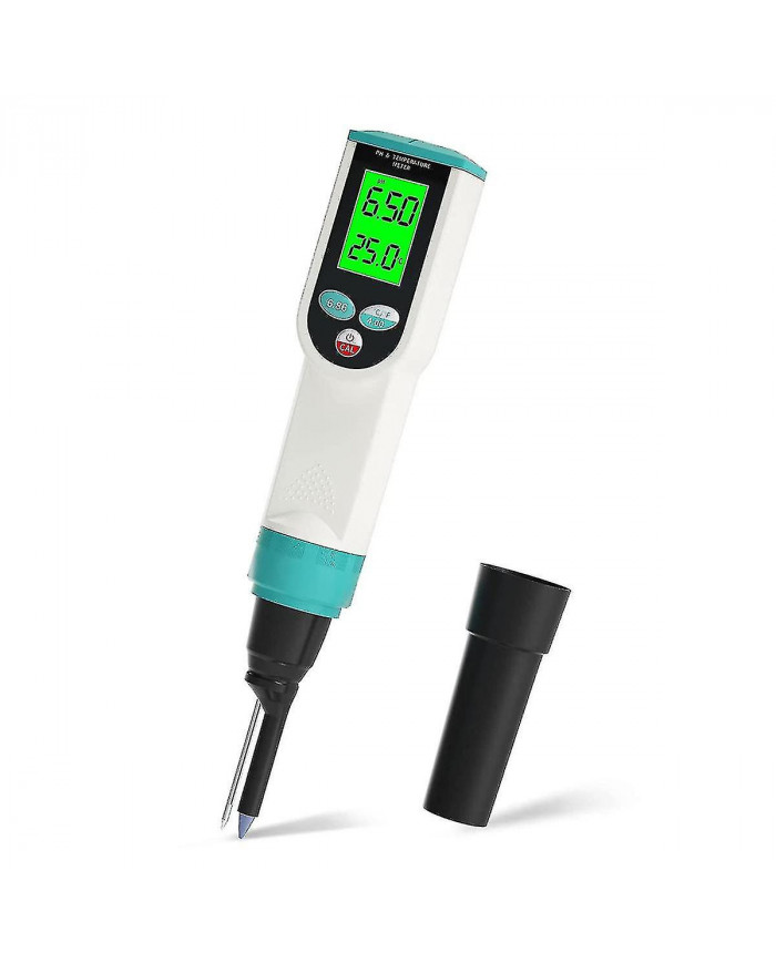 Ph mètre avec testeur de ph alimentaire atc, ph mètre numérique étanche avec haute précision ph / temperatur