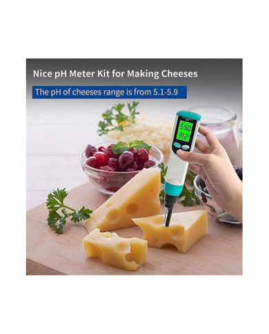 Ph mètre avec testeur de ph alimentaire atc, ph mètre numérique étanche avec haute précision ph / temperatur