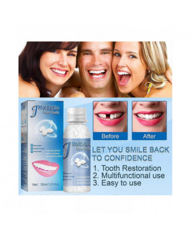 Kit de réparation dentaire temporaire Obturation dentaire Obturations perdues Capuchons de réparation Dents/