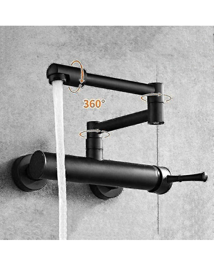 Robinet de cuisine mural, télescopique pliant