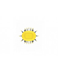 Le sèche-cheveux ovale Double Shot, léger, jaune cadeau pour la famille / ami