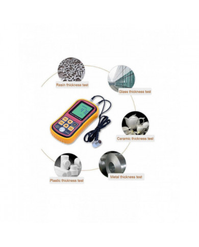 Jauge d’épaisseur ultrasonique GM100 1.2-225mm (acier) testeur numérique de compteur d’épaisseur ultrasonique LCD Gau