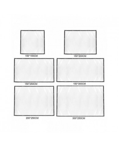 Transparent 3mx2.5m bâche imperméable à l’eau bâche toile de camping poly bâches couverture robuste