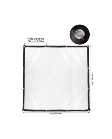 Transparent 3mx2.5m bâche imperméable à l’eau bâche toile de camping poly bâches couverture robuste