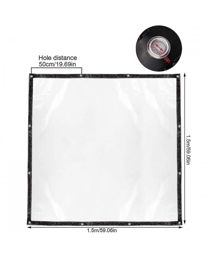 Transparent 3mx2.5m bâche imperméable à l’eau bâche toile de camping poly bâches couverture robuste