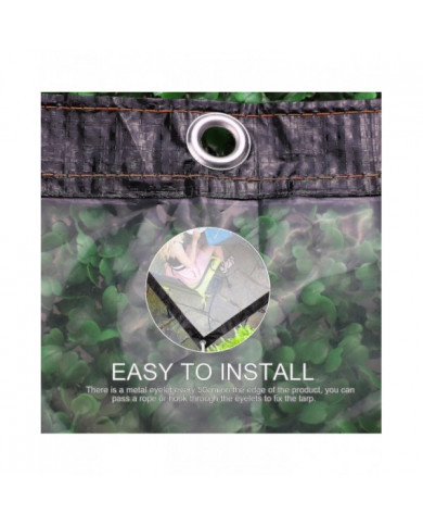 Transparent 3mx2.5m bâche imperméable à l’eau bâche toile de camping poly bâches couverture robuste