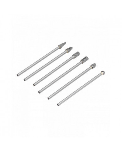 6pcs 85hra Cylinder Head Porting Kit Tungsten Carbide Burr Set Die Grinder Bits