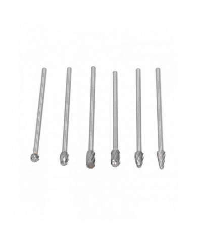 6pcs 85hra Cylinder Head Porting Kit Tungsten Carbide Burr Set Die Grinder Bits