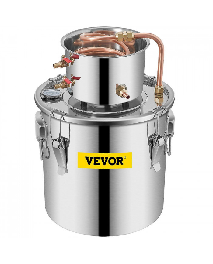 Kit de distillerie d’eau Kit de distillation d’eau à la maison Kit de brassage d’eau bricolage 3Gal 12L