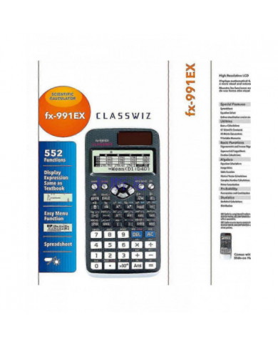 2024 Fx-991ex Calculatrice Scientifique Noir