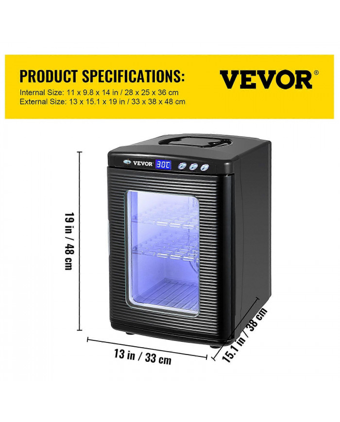 Incubateur d’oeufs de reptile tortue lézard serpent amphibien couveuse d’élevage 25L