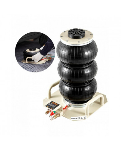 Cric pneumatique, 3 tonnes/6600 lbs Triple sac Cric pneumatique, cric airbag avec six tuyaux en acier avec [...]