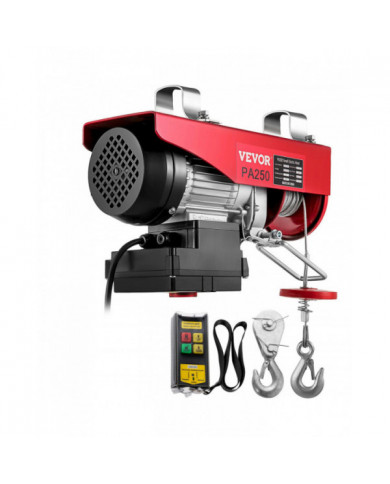 Câble électrique Palan Treuil Grue Lift 550LBS Télécommande sans fil