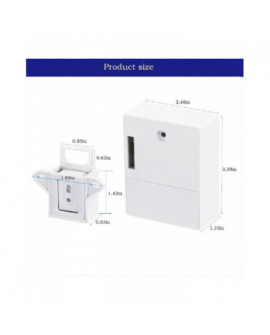 Serrure d’armoire électronique invisible, serrure cachée, serrure Rfid de bricolage pour armoire en bois Tiroir [...]