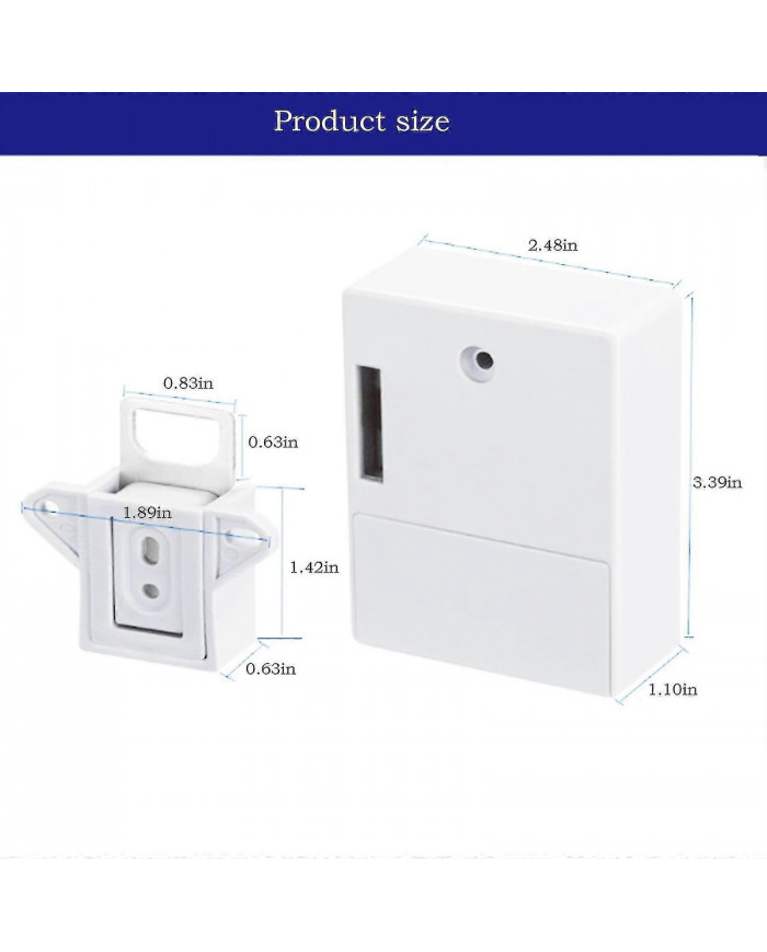 Serrure d’armoire électronique invisible, serrure cachée, serrure Rfid de bricolage pour armoire en bois Tiroir [...]