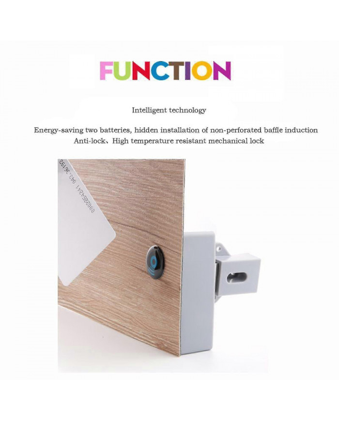 Serrure d’armoire électronique invisible, serrure cachée, serrure Rfid de bricolage pour armoire en bois Tiroir [...]