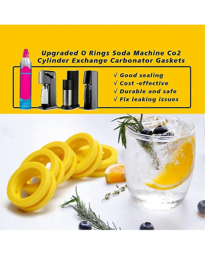 3 joints d’étanchéité pour joints d’échange de marqueurs de machine à soda à joint torique pour DUO Terra ART CO2 [...]