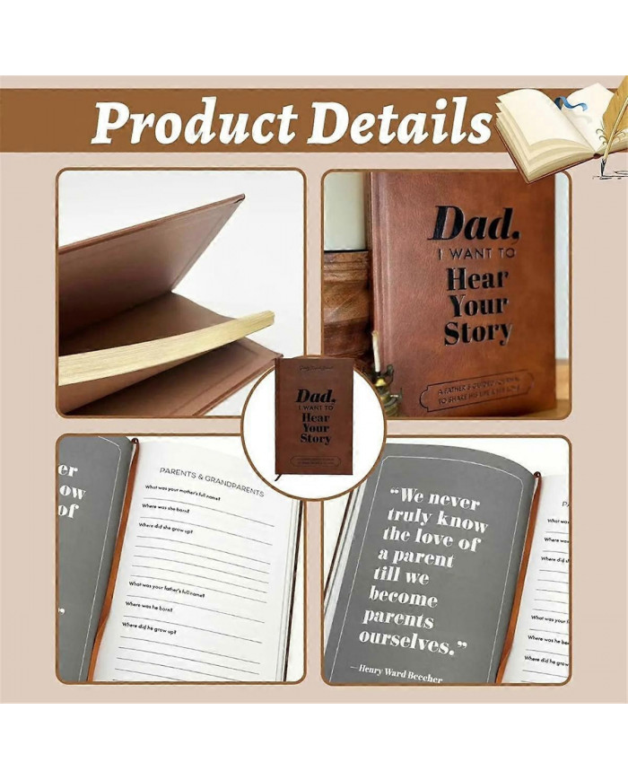 Dad, I Want to Hear Your Story-the Gift Your Dad Will Love Dad Memory Books Dad,I Want to Hear Your Story Notebook