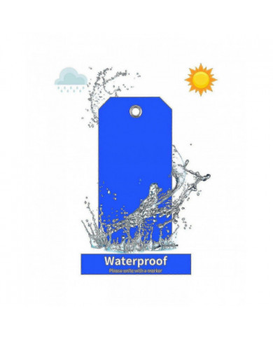 100PCS 6x12cm En Plastique Étiquettes D’expédition Coloré Blanc Étiquetage Tags Imperméable