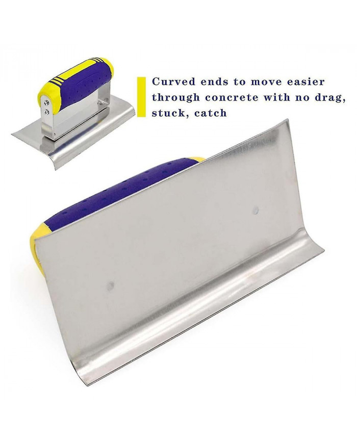 Truelle en acier inoxydable Coupe-bordure en béton et ensemble d’outils Stuc Kit de finition de ciment Outil à [...]