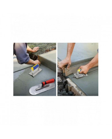 Truelle en acier inoxydable Coupe-bordure en béton et ensemble d’outils Stuc Kit de finition de ciment Outil à [...]