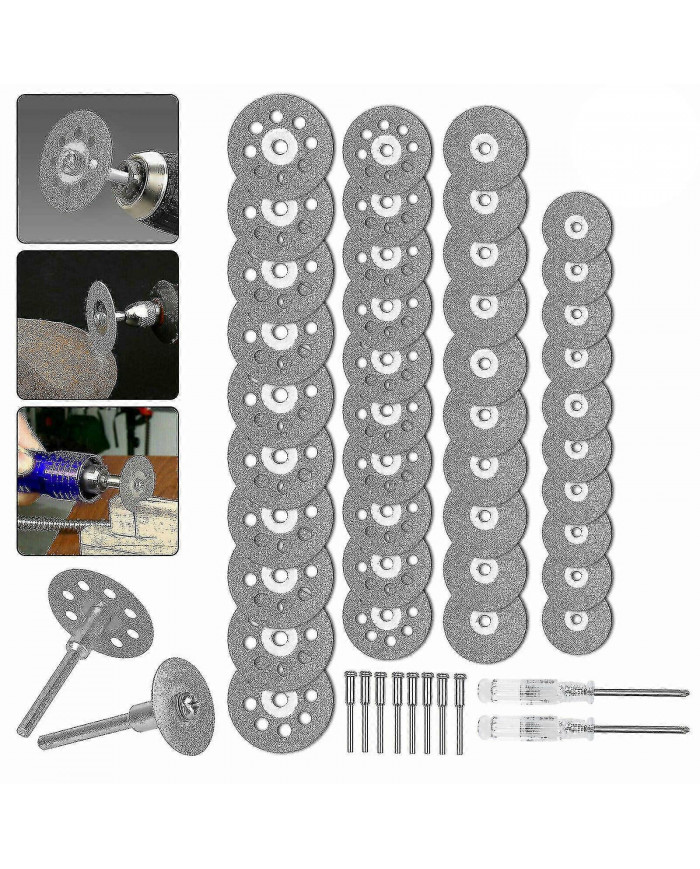 50x Roue de coupe diamantée pour Dremel Rotary Tool Die Grinder Metal Cut Off Disc