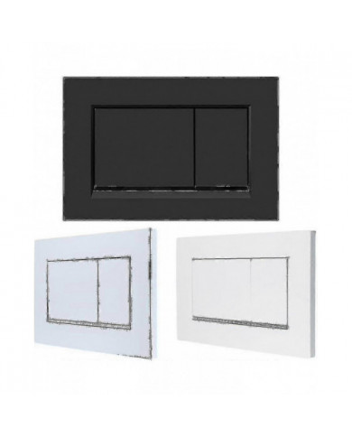 Plaque de déclenchement double, pour plaque de déclenchement double Geberit Sigma30 Noir mat(115.883.16.1)