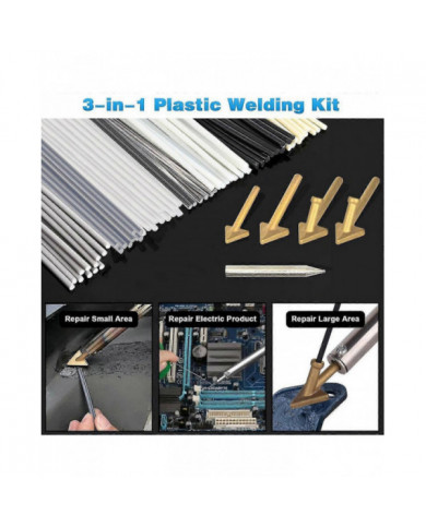 Soudeuse en plastique 3-en-1 150W, kit de soudure en plastique, kit de soudeuse en plastique pour le bricolage, [...]