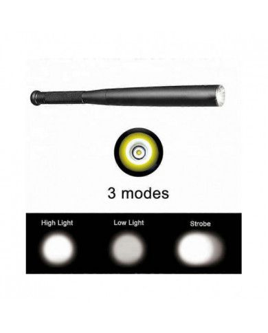 31/36/41/49CM LED Torche télescopique Baseball Lampe de poche Lumineux Imperméable À L’eau Camping Lampe masses