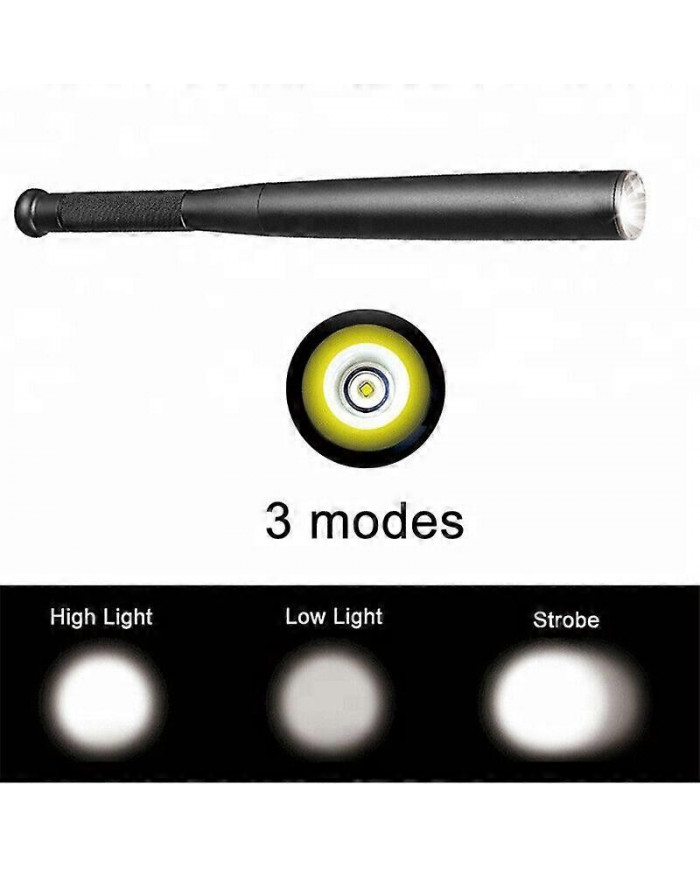 31/36/41/49CM LED Torche télescopique Baseball Lampe de poche Lumineux Imperméable À L’eau Camping Lampe masses